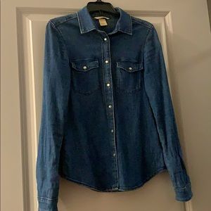 Denim button down